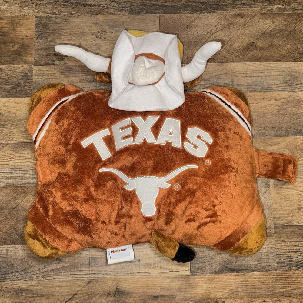 Texas Longhorns Bevo Plush Pillow Pet 18" University of Texas UT NCAA Mascot